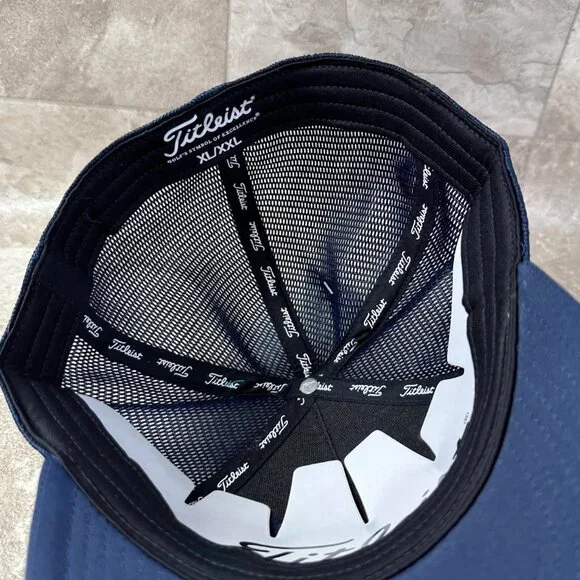 Titleist Monterey Fitted Hat Golf Cap Navy Black - New Pick Your Size! - Picture 5 of 15